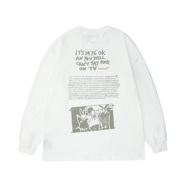 American Retro Fun PrinT-HOODIE