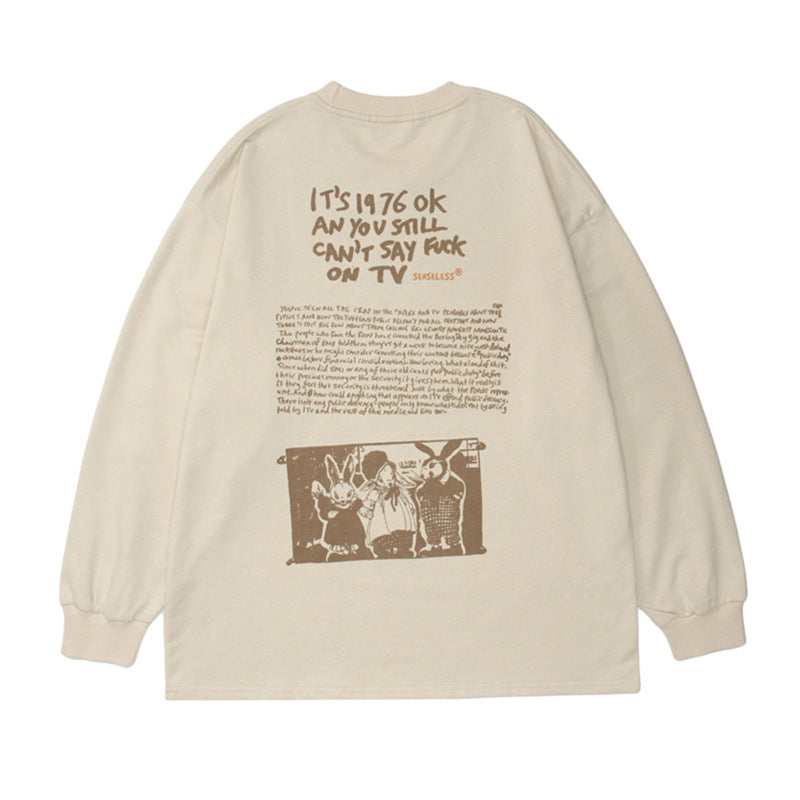 American Retro Fun PrinT-HOODIE