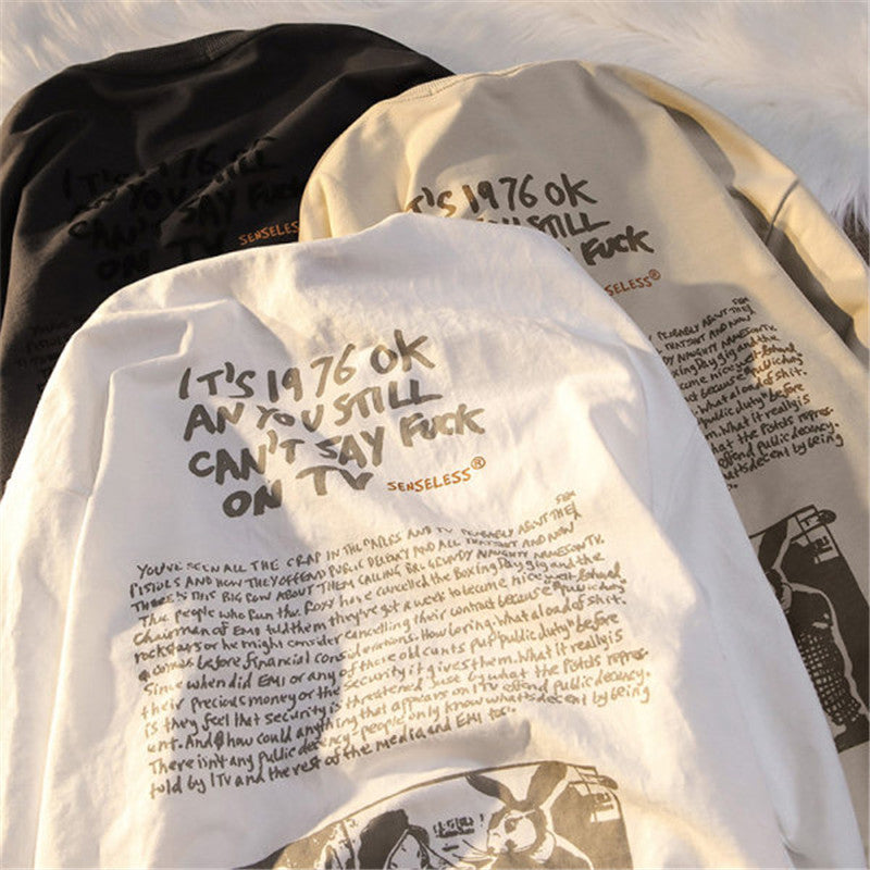 American Retro Fun PrinT-HOODIE