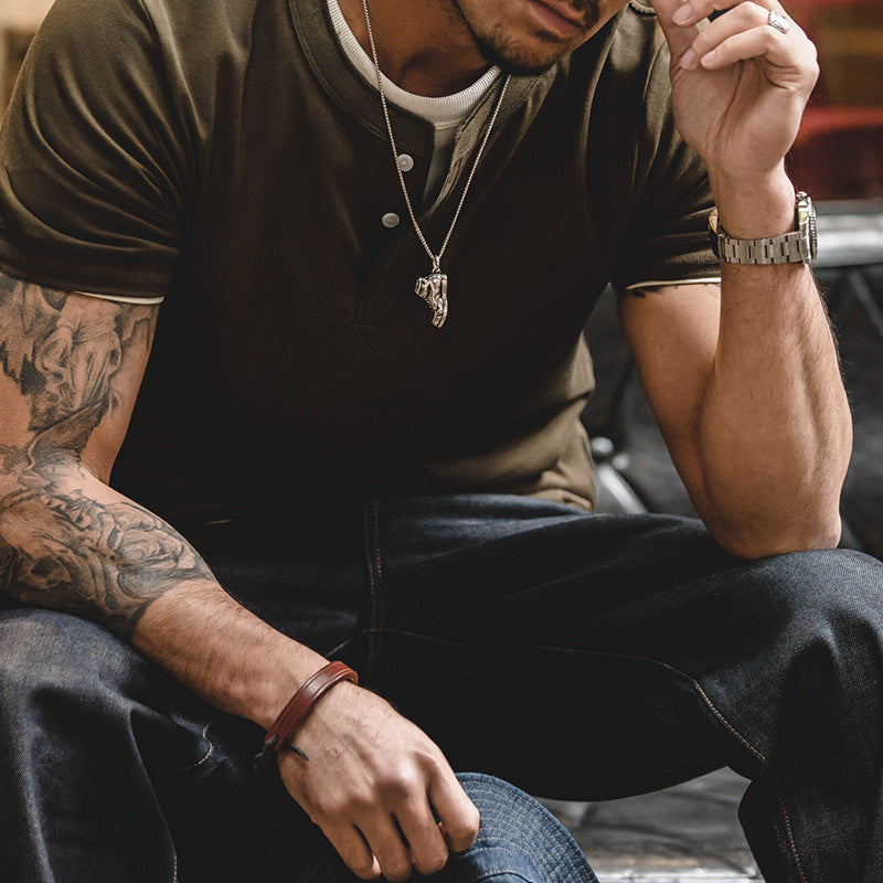 Retro Army Green T-shirt